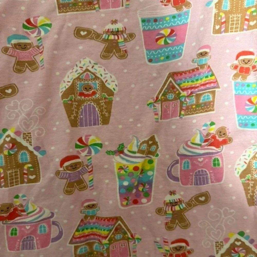 Place Pink Gingerbread House Long Sleeve Tee